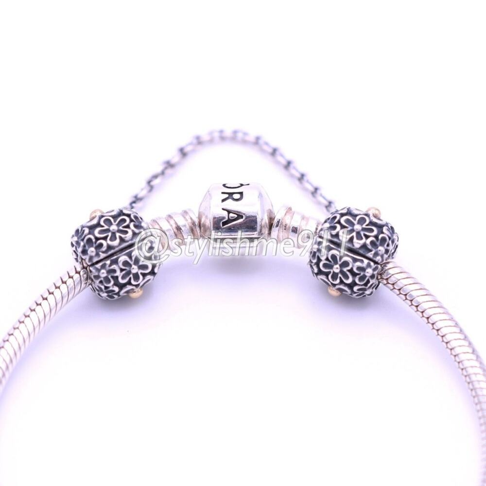 Authentic PANDORA Bouquet Clip Safety Chain - Picture 4 of 12